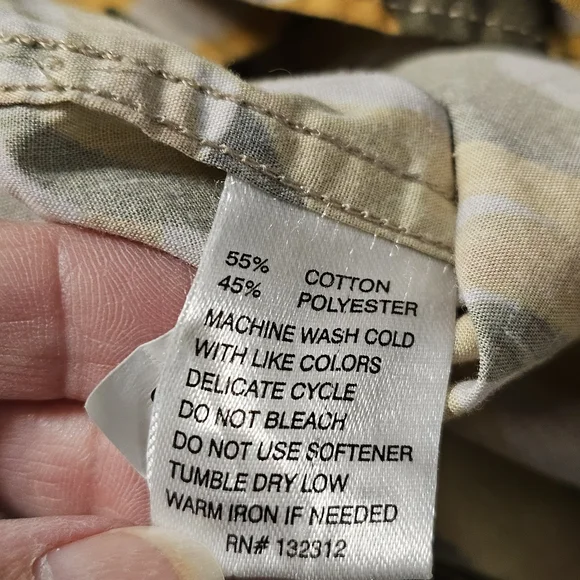 Howler Brothers Mansfield Short Sleeve Shirt - Tropical Leaf Print - Small - Picture 9 of 11